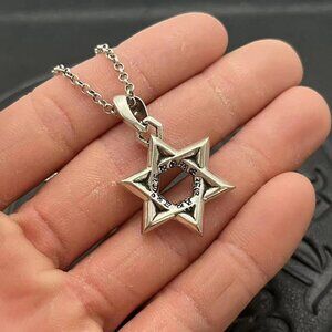 Chrome Heart Pentagram Necklace